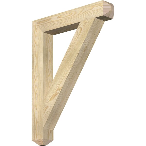 Ekena Millwork Traditional Craftsman Rough Sawn Bracket, Douglas Fir, 4"W x 26"D x 34"H BKT04X26X34TRA04RDF - main